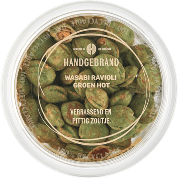 Handgebrand Wasabi Ravioli Groen Hot 120 g