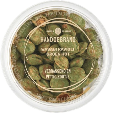 Handgebrand Wasabi Ravioli Groen Hot 120 g