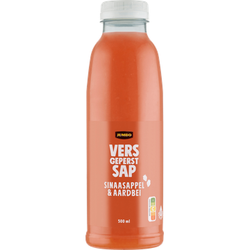 Jumbo Vers Geperst Sap Sinaasappel & Aardbei 500 ml