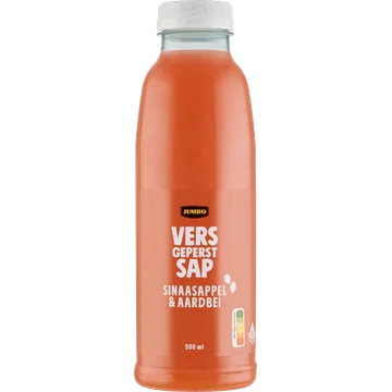 Jumbo Vers Geperst Sap Sinaasappel & Aardbei 500 ml