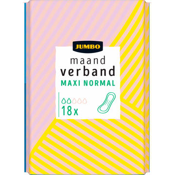 Jumbo Maandverband Maxi Normal 18 Stuks
