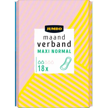Jumbo Maandverband Maxi Normal 18 Stuks