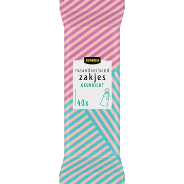 Jumbo Maandverband Zakjes Geurdicht 40 Stuks