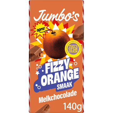 Jumbo's Melkchocolade Fizzy Orange 140 g
