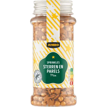 Jumbo Sprinkles Sterren en Parels Mix 60 g