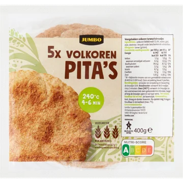 Jumbo - Volkoren Pita's - 5 Stuks