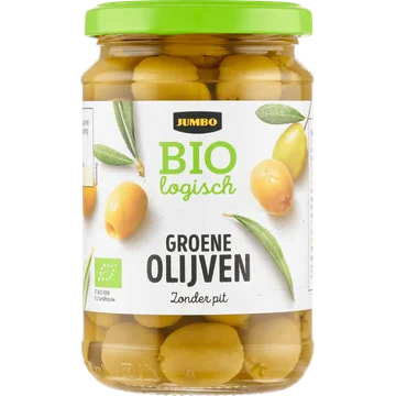 Jumbo Biologisch Groene Olijven Zonder Pit 300 g