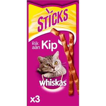 Whiskas Sticks - Kip - Kattensnack - 3 Stuks