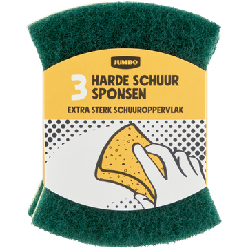 Jumbo Harde Schuursponsen 3 Stuks