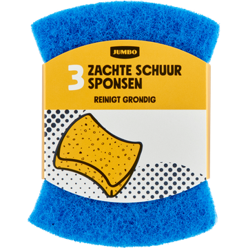 Jumbo Zachte Schuursponsen 3 Stuks