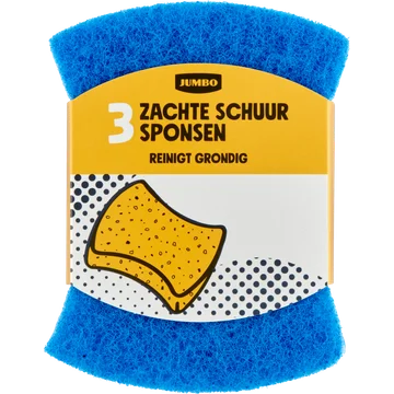 Jumbo Zachte Schuursponsen 3 Stuks