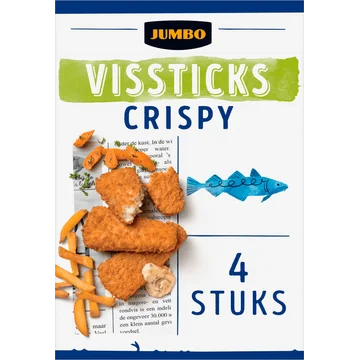 Jumbo Vissticks Crispy 4 Stuks