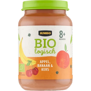 Jumbo Biologisch Babyvoeding Appel, Banaan & Kers 8+ Maanden 190 g