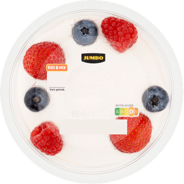 Jumbo Bavarois Framboos Rood Fruit 110 g