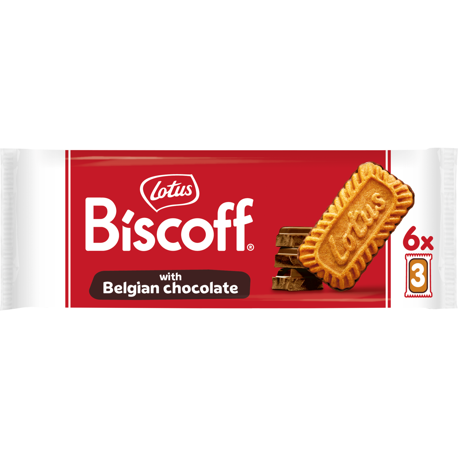 Lotus Biscoff Speculoos Chocolade 3p x6