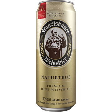 Franziskaner Weissbier Premium Weissbier Blik 0,5 L