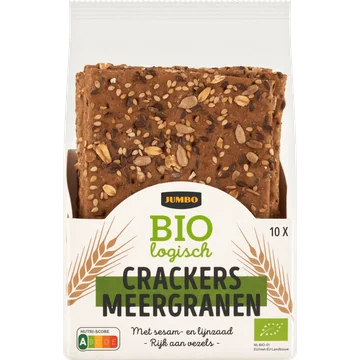 Jumbo Biologisch Crackers Meergranen 10 Stuks