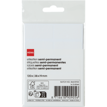 HEMA Etiketten 120 Stuks