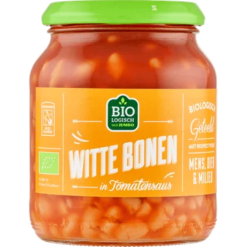 Jumbo Biologisch Witte Bonen in Tomatensaus 360 g