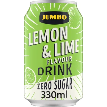 Jumbo Zero Sugar - Lemon & Lime - Blik - 330ML
