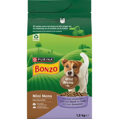 Bonzo Mini Menu Hondenvoer met Rund