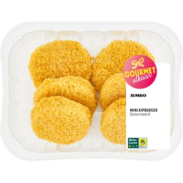 Jumbo Gourmet Mini Kipburger Gepaneerd 165 g