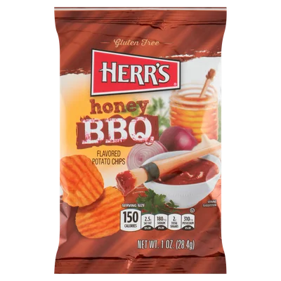 Herr's Honey BBQ Flavored Potato Chips 28,4 g