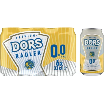 Dors Premium Radler 0.0% - Blik - 6 x 330 ML