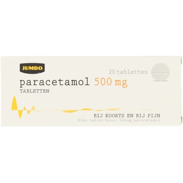 Jumbo Paracetamol Tabletten 20 Stuks 500mg