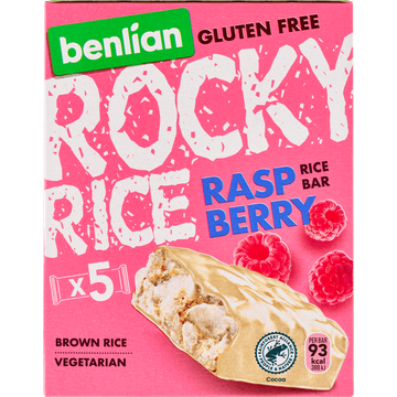 Rocky Rice Gluten Free Raspberry Rice Bar 5 x 18 g