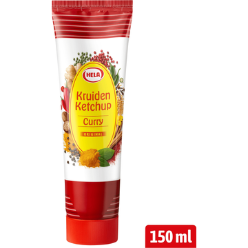 Hela Kruiden Ketchup Curry Original 150 ml