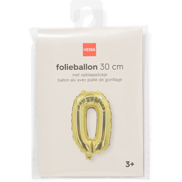 folieballon goud 0