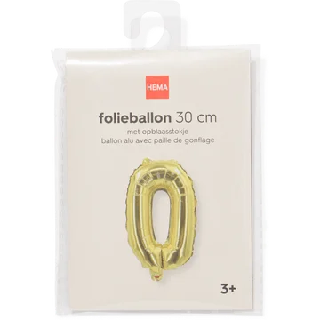 folieballon goud 0