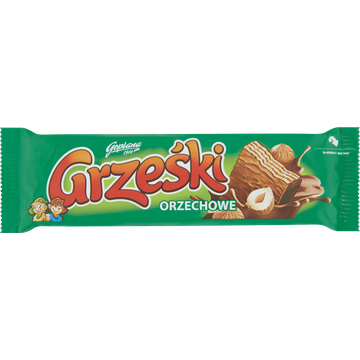 Grześki Wafel met Hazelnootcrème in Melkchocolade 36 g
