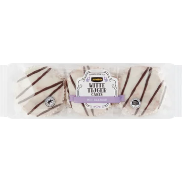 Jumbo Witte Tijger Cakes 6 Stuks