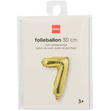 folieballon goud 7