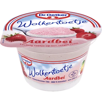 Dr.Oetker Wolkentoetje Aardbei 115g