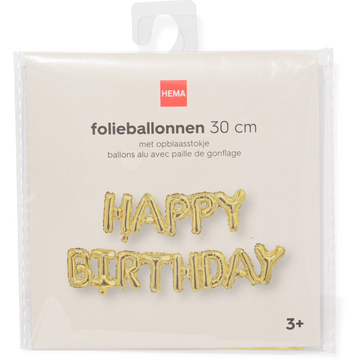 folieballon goud 8