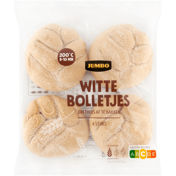Jumbo - Witte Bolletjes - 4 Stuks