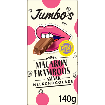 Jumbo's Melkchocolade Macaron Framboos Limited Edition 140 g