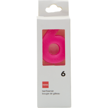 HEMA Taartkaarsjes Cijfer 6