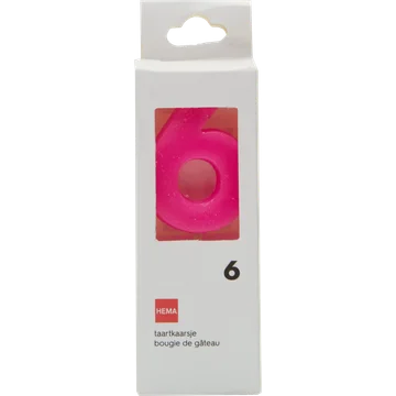 HEMA Taartkaarsjes Cijfer 6