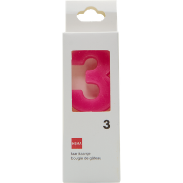 HEMA Taartkaarsjes Cijfer 3