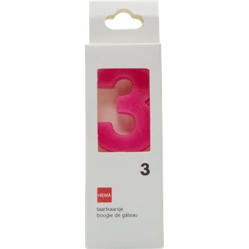 HEMA Taartkaarsjes Cijfer 3