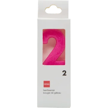 HEMA Taartkaarsjes Cijfer 2