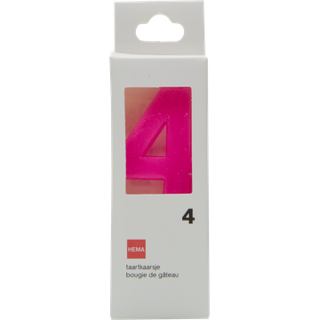 HEMA Taartkaarsjes Cijfer 4