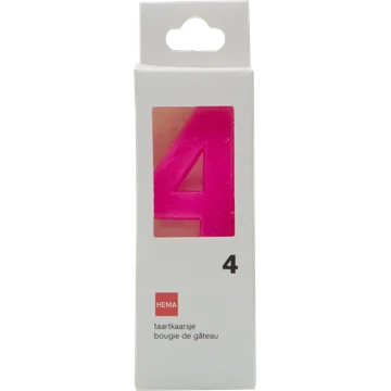 HEMA Taartkaarsjes Cijfer 4