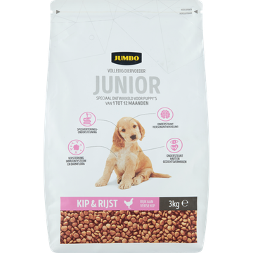 Jumbo Hondenbrokken Junior Kip & Rijst 3kg