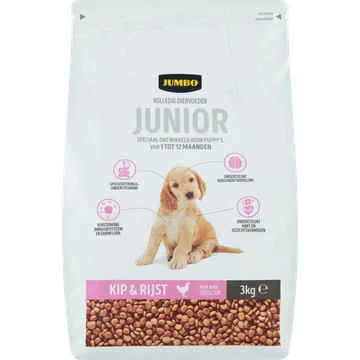 Jumbo Hondenbrokken Junior Kip & Rijst 3kg