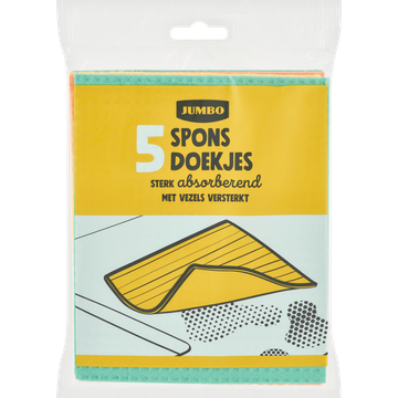 Jumbo Sponsdoekjes 5 Stuks